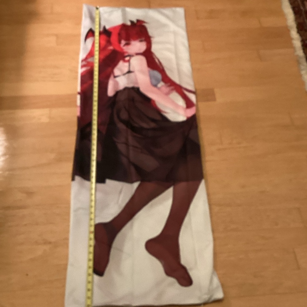 Anime Character Body Pillow Cover - Red and Brown NWOT